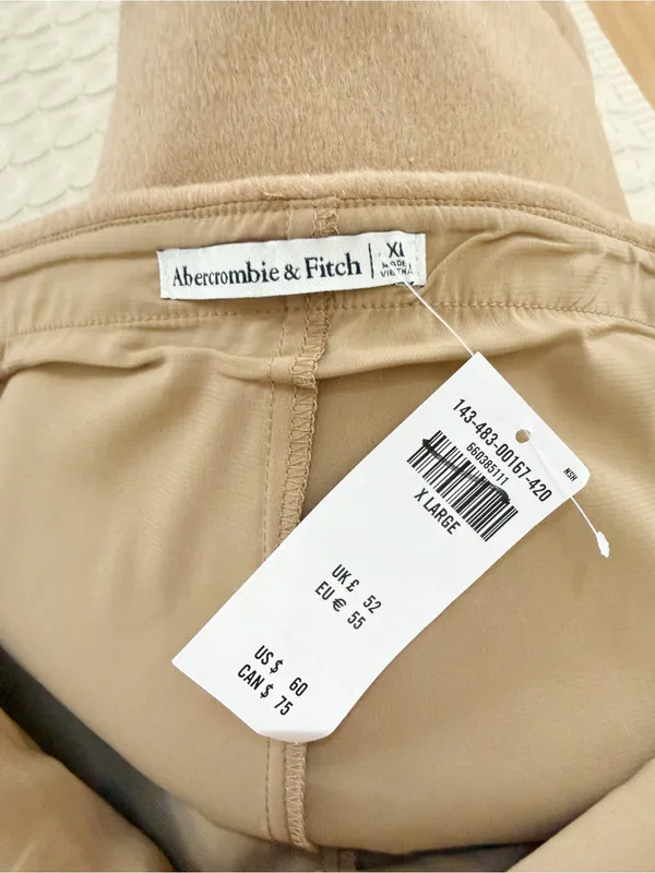 NWT Abercrombie & Fitch Classic Tan Mini Skirt - Image 5