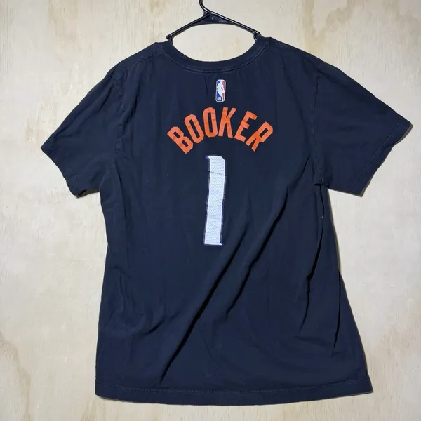 Nike Devin Booker Phoenix Suns The Valley #1 T Shirt Men's Large NBA Black - Image 3