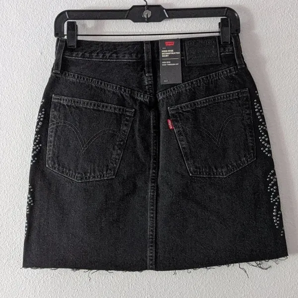 {Levi's} High Rise Deconstructed Button Fly Skirt - Image 8