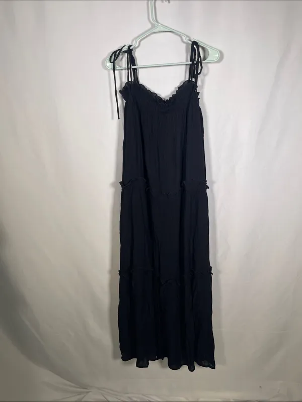 Talulah Womens Black Tiered Maxi Dress Large - Image 4