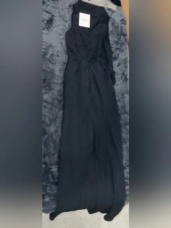 Hello Molly Distant Love Satin Maxi Dress in Black Size 6 New with tag - Image 14
