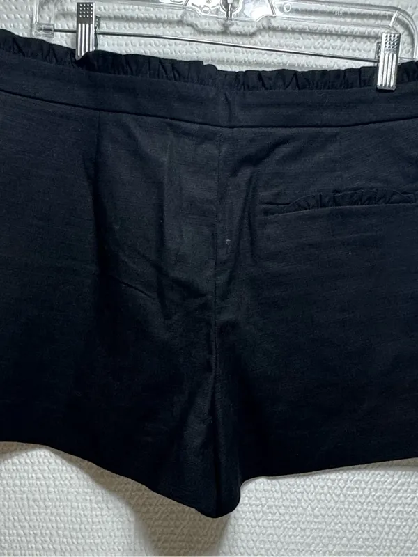 J crew Women's bottom closed Black details Elastic-Waist Shorts 12 - Image 2