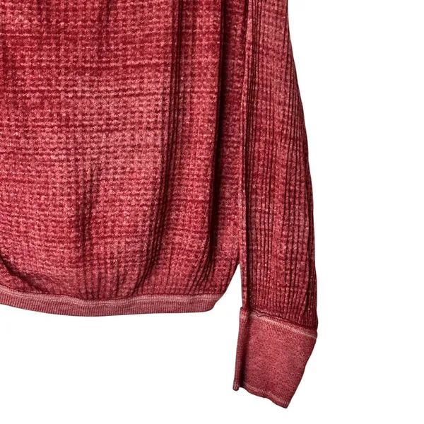 We The Free XS South Side Thermal Balloon Sleeve oversized Top - Image 11