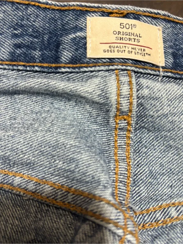 LEVI’S 501 size 30 button fly cut-off women’s shorts - Image 7
