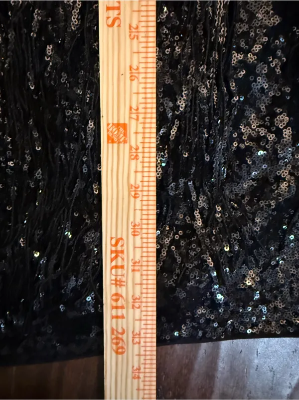 Torrid Festi Black Sequin Fringe Dress 16 Plus Flapper Gatsby Party - Image 8