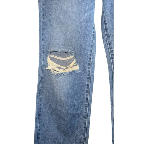 Hidden Logan Dad Jeans‎ Women's 27 Wide Leg Distressed Baggy Medium Wash New - Image 4