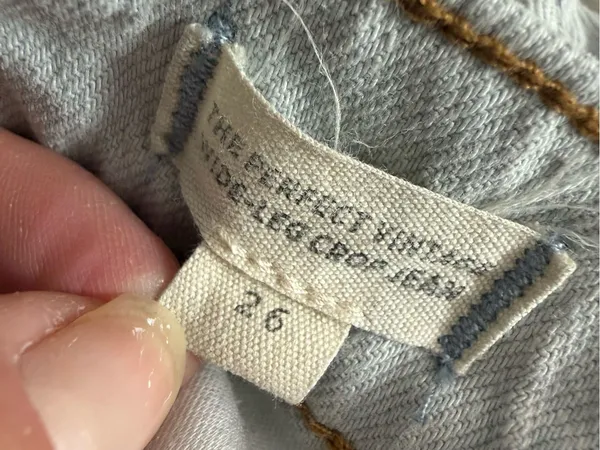 Madewell Perfect Vintage Wide Leg Crop Jeans Edmunds Wash Size 26 ND537 - Image 7