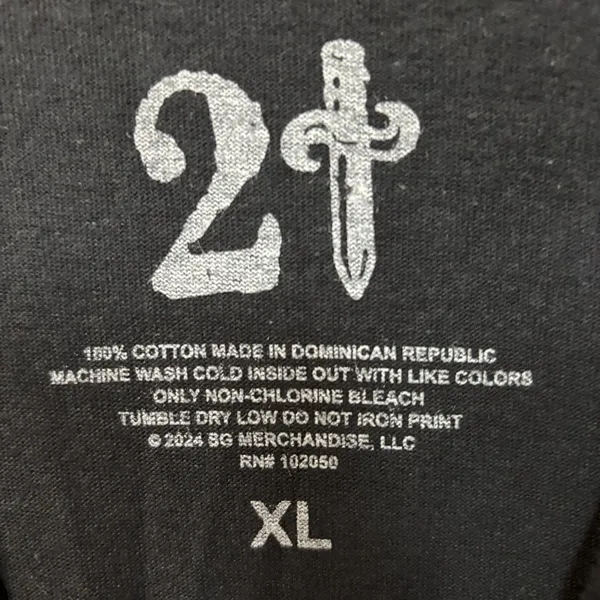 21 Savage American Dream Black T-Shirt XL - Image 4