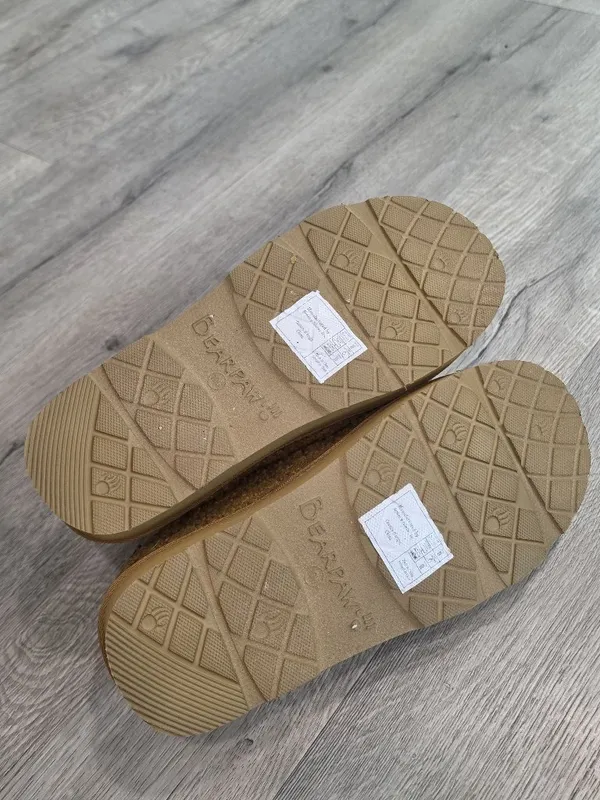 Bearpaw Women's Snuggle Martis Slippers Sz 10 WIDE Brown Faux Shearling Slip-On - Image 5