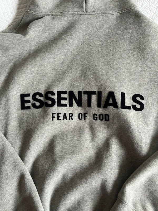 Essentials Fear of God Hoodie Oatmeal - Image 5