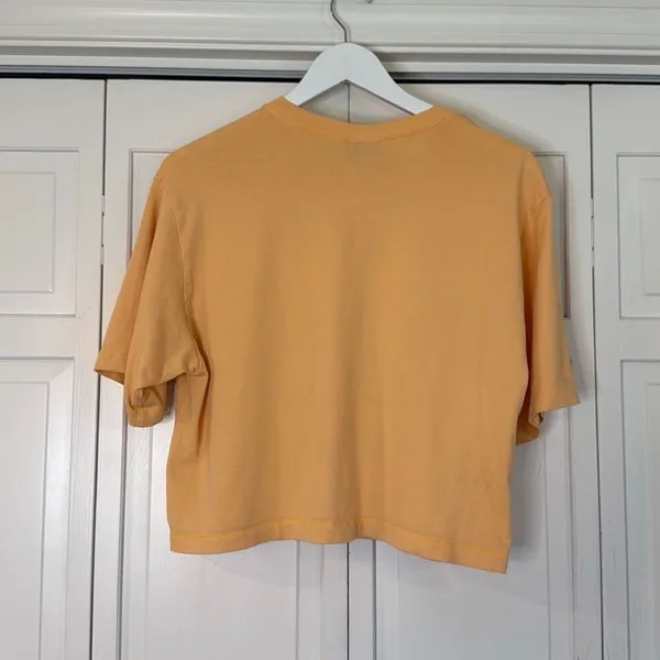 Nike orange cropped pocket front t shirt size M - Image 10