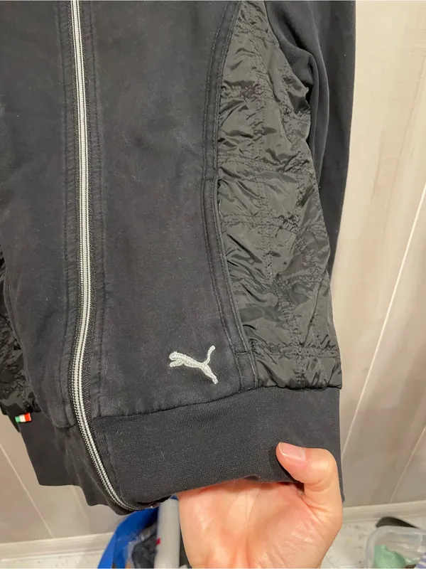 Puma x Scuderia Ferrari Y2K style quilted side high neck slim sweatshirt F1 - Image 10