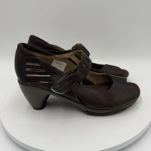 Merrell Evera Bracken Mary Jane Brown Open Toe Pump‎ Heels US Women's Size 6 - Image 2