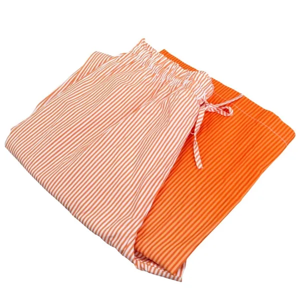 Solid & Striped The Oxford Pant Orange White Ombre Stripe Cotton XL NEW - Image 3