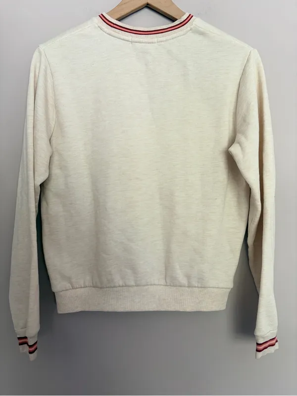 Marine Layer Anytime Crewneck Sweatshirt Heather Oatmeal - Image 3