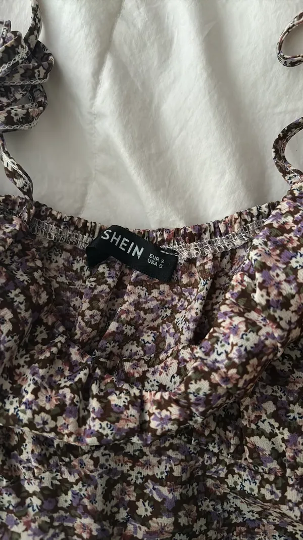 Cropped Floral Tank Top Multi - Image 2