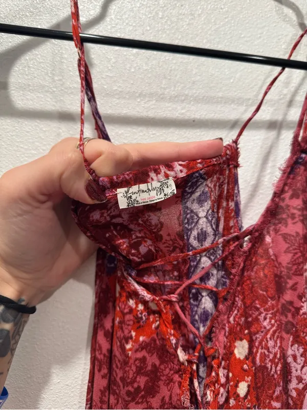 Free People Intimately Work of Art Maxi Dress NWOT L - Image 7