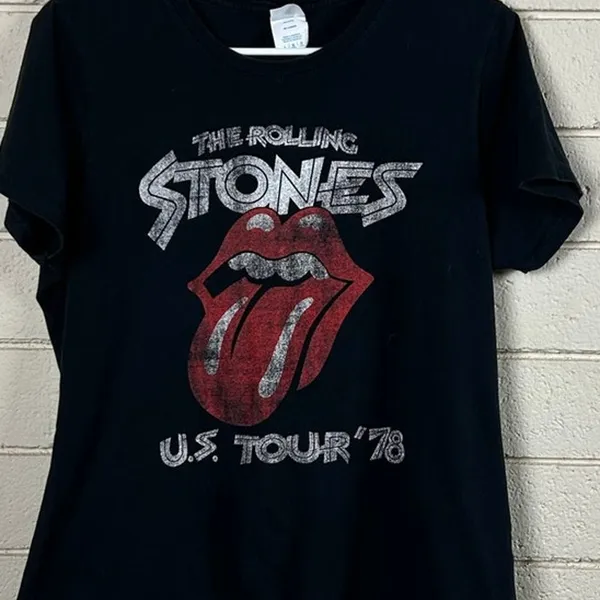 The Rolling Stones Black Band Tee size L - Image 4