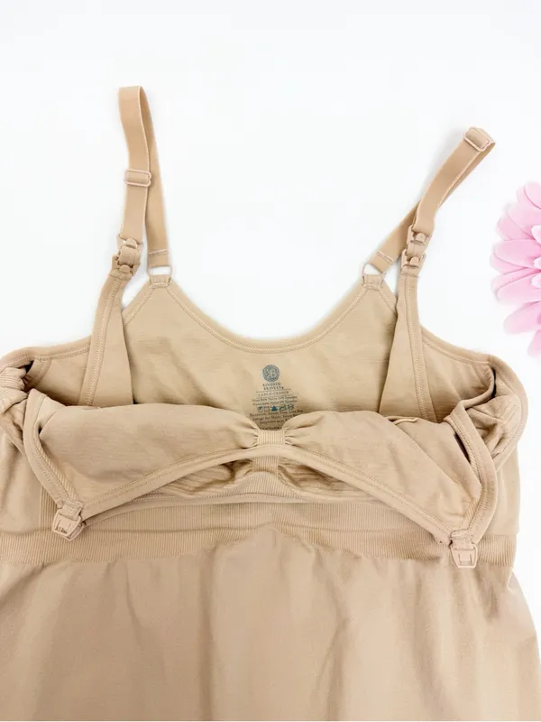 Kindred Bravely Simply Sublime® Maternity & Nursing Tank Beige Tan Nude - Image 8