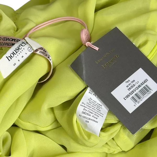 HOUSE OF CB Pixie Ruffle Maxi Dress, Lime, L (Plus Cup) - Image 12