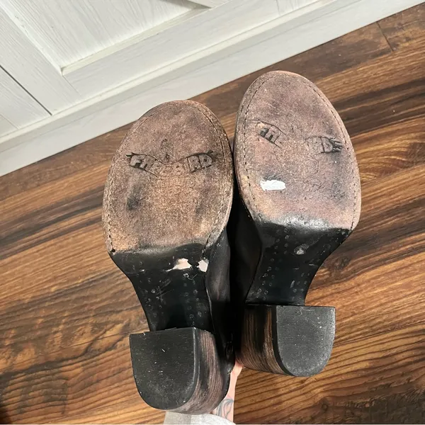 Freebird Bambi / Leather Peep Toe Mule / Heeled Sandal / 7 - Image 3