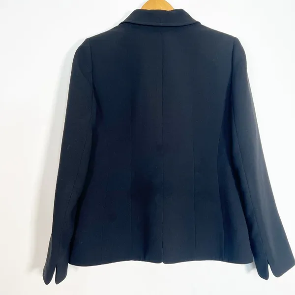 Tahari Arthur S Levine Vintage Black Blazer Jacket Pant Suit 2pc Set Womens 8 - Image 9