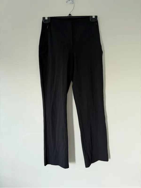 Lululemon Smooth Fit Pull-On High-Rise Cropped Pants in Black Size 4 Work Wear - Image 3