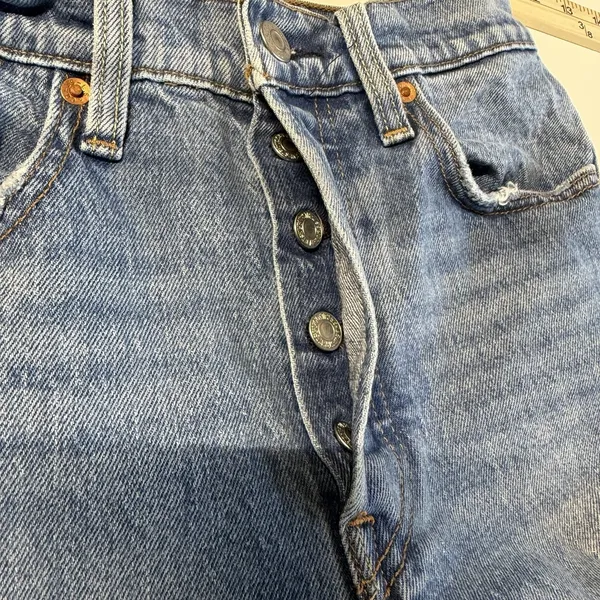 Levis Jeans Womens SIze SL Wedgie Straight Stretch‎ Mid Rise Button Fly *GUC* - Image 7