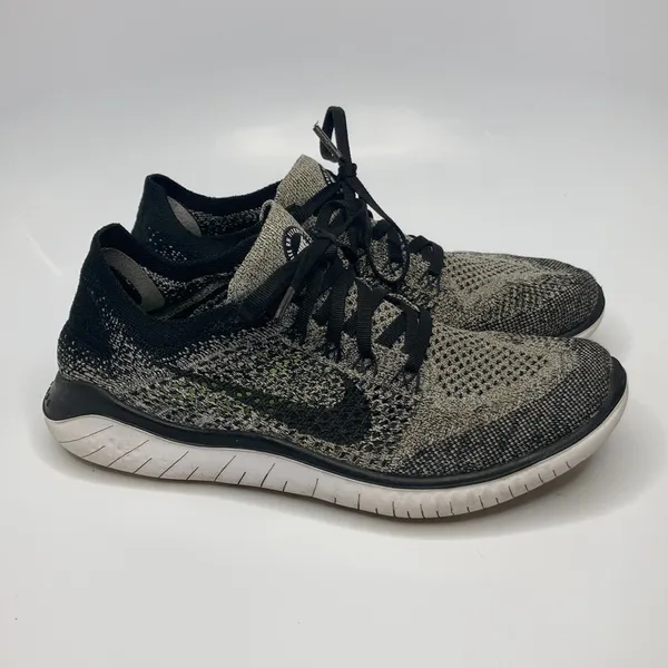 Nike Free Run sneakers‎ black gray white size 8.5 - Image 2