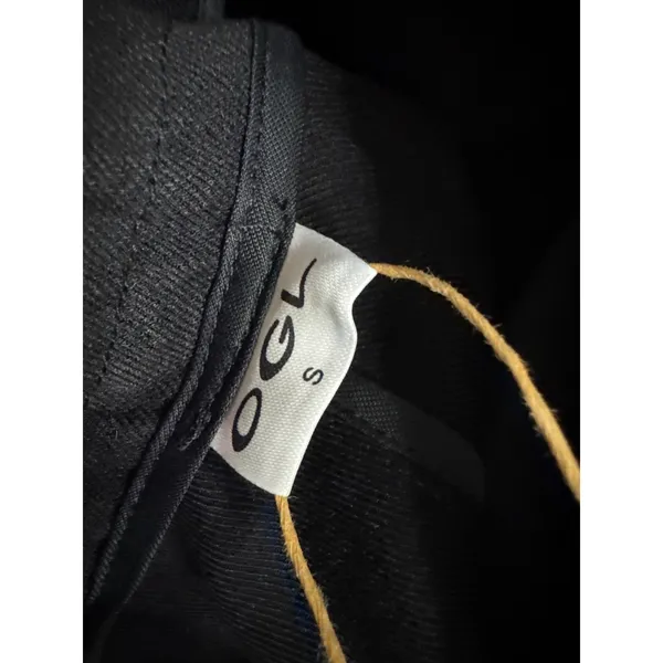 OGL European Linen Like Mid Rise Flared Pant with Pockets Black Small S NEW - Image 8
