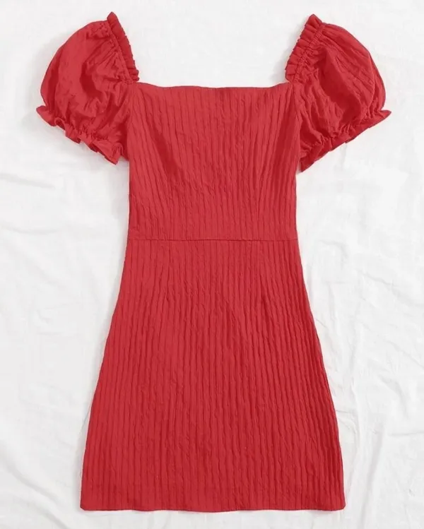 SheIn Red Mini  Dress - Image 5