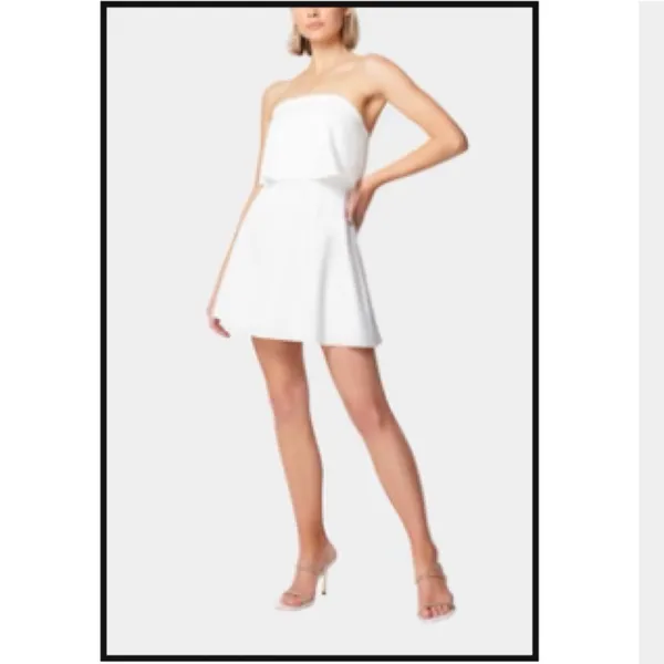 Elliott The Ruby‎ Strapless Dress Ivory Small $169 - Image 2