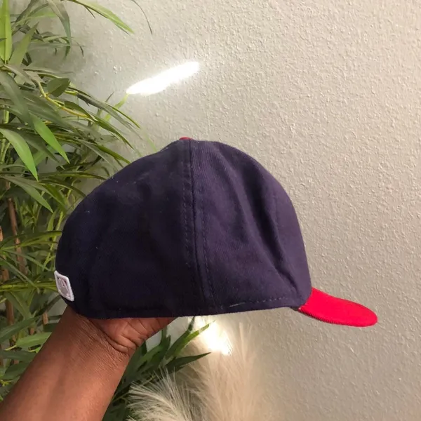 Cleveland Indians Hat Cap Size 7 1/8 Fitted New Era 59Fifty 5950 Chief Wahoo MLB USA Authentic - Image 2