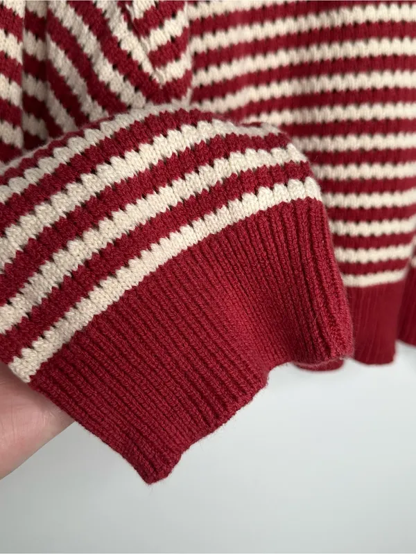 Soho & Stella New York American Flag Cropped Knit Sweater XL - Image 6