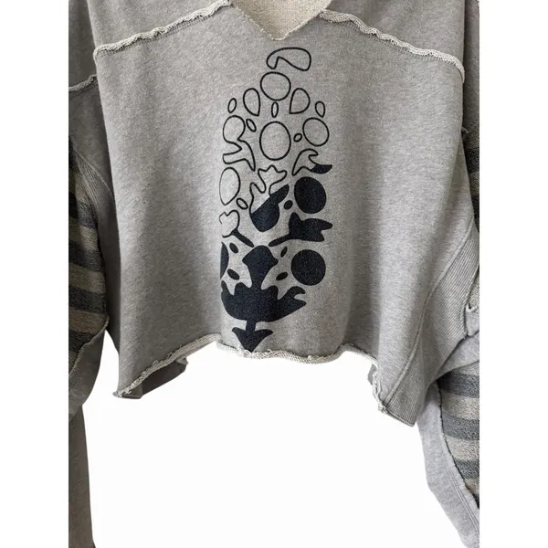 Free People Movement Nights Like This Hoodie Gray‎ Women's Size Medium - Image 5