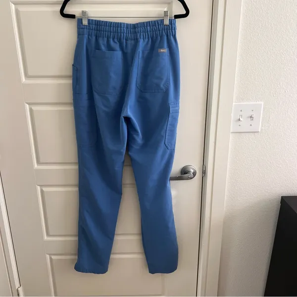 FIGS Blue Scrub Pants Small - Image 2