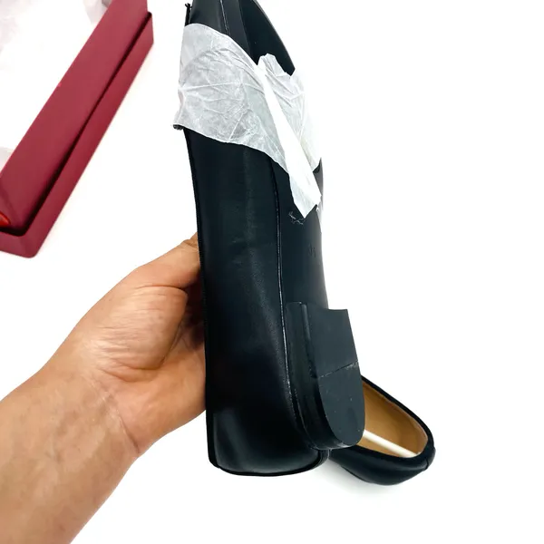 Genuine Leather Flats Casual Shoes Slip on Shoes Sandals Office Ballet Pumps - Image 4