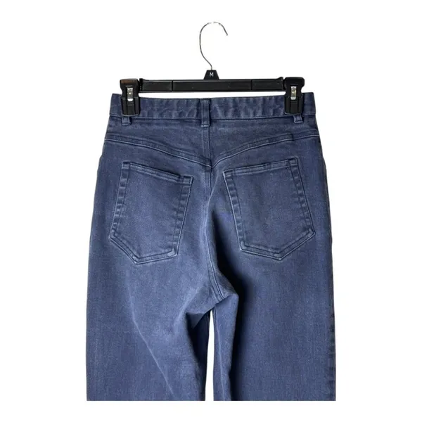St John Jeans Women 4 Blue Medium Denim High Rise Tapered Leg Mom‎ Luxury Preppy - Image 5