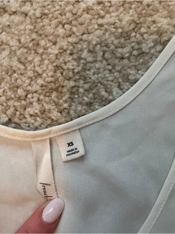 Frenchi Tank Top White Size XS - Image 3