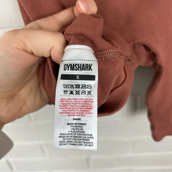 Gymshark High Rise Stretch Biker Shorts Size S - Image 7
