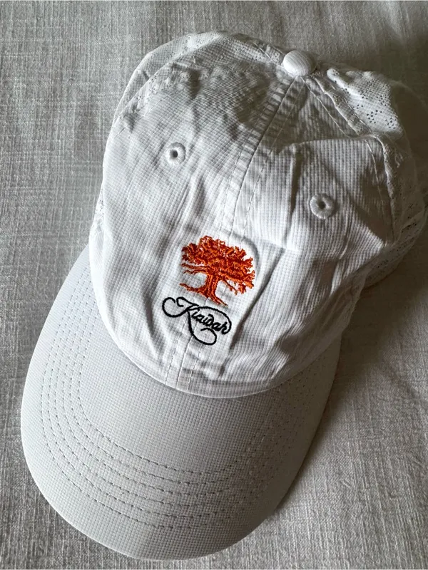 Kiawah Island White Mesh Golf Hat - Image 2