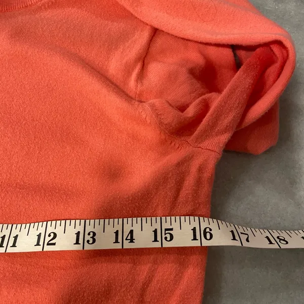 J. Crew Size M Pink Cotton Blend Crew Neck 3/4 Sleeve Button Claire Cardigan - Image 5