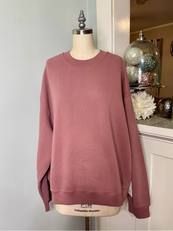 Lululemon Women’s Steady State Oversized Crew Sweatshirt Red Clay Large NWT - Image 6