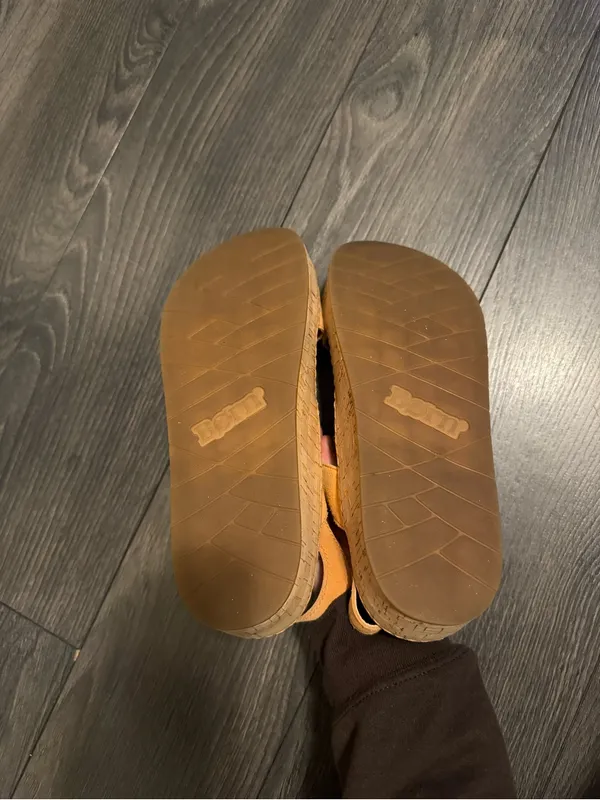 Born Sloan Leather Platform Sandals Orange Size 8 - Image 9
