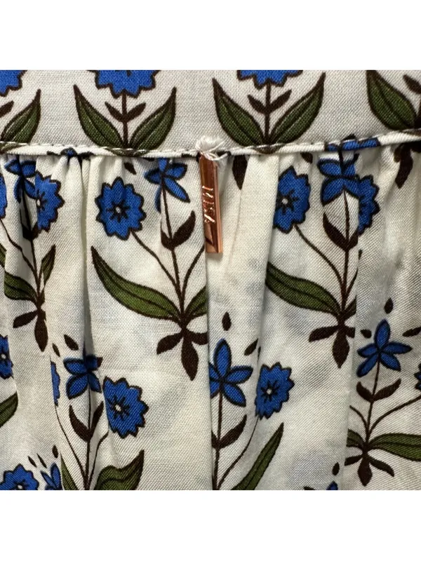 Misa Los Angeles Georgia Mini Dress Floral Print Ruffle Hem xs oversized NWOT - Image 3