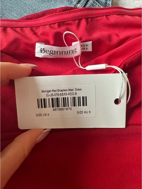 Red Beginning Boutique Dress - Image 6