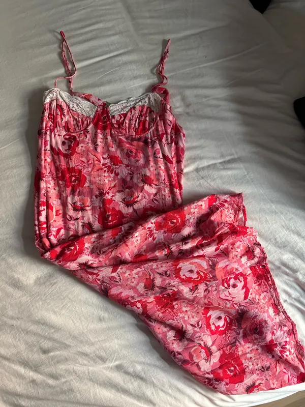 Le lis Pink floral midi dress - Image 2