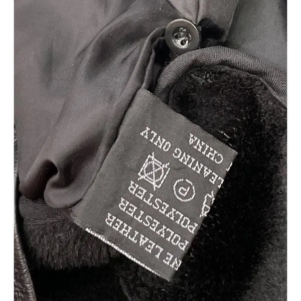 Michael Michelle Genuine Leather Jacket Women Size XL Black Coat Removable Liner - Image 8