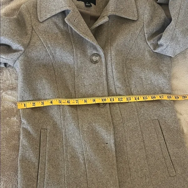 London Fog Women's Classic Gray Pea Coat Size‎ S - Image 14