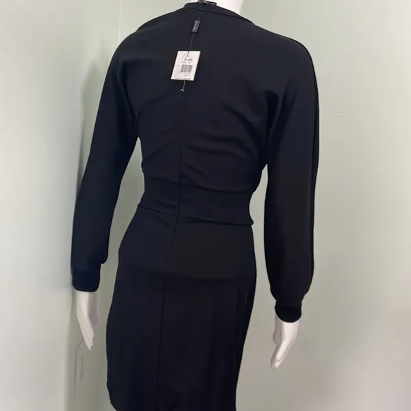 Bardot Womens Mila Black Long Sleeves Mini Corset Clubwear Dress Imperfections - Image 7